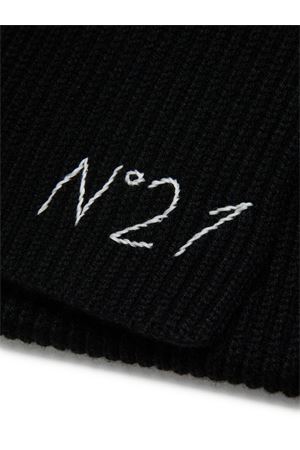 black wool scarf N°21 KIDS | N2108TN04600N900